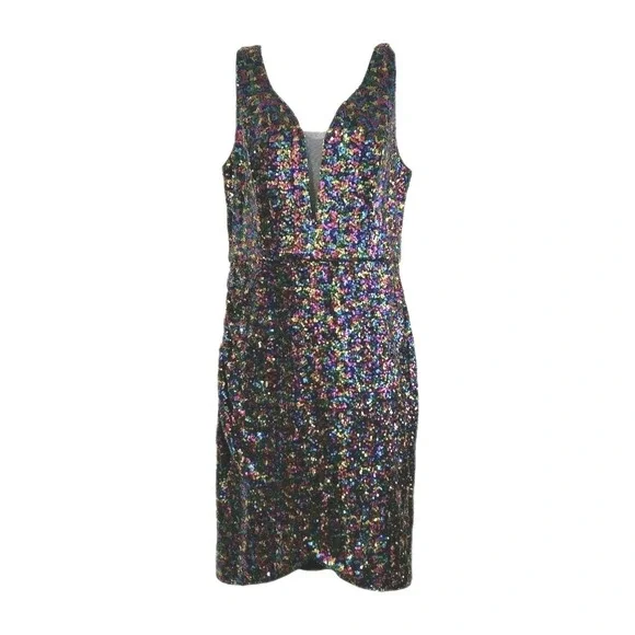 Grace Karin Women's Sequin Cocktail Party Dress Stretch Back Zip Sze Medium - Picture 13 of 13